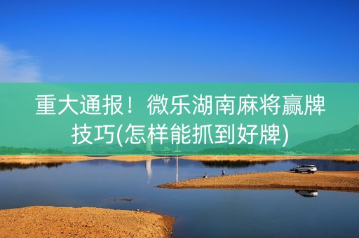 重大通报！微乐挖坑怎么提高好牌几率(可以设置输赢吗)